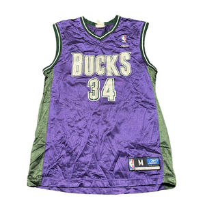 Vintage Reebok‎ Milwaukee Bucks Ray Allen NBA Jersey Size Medium